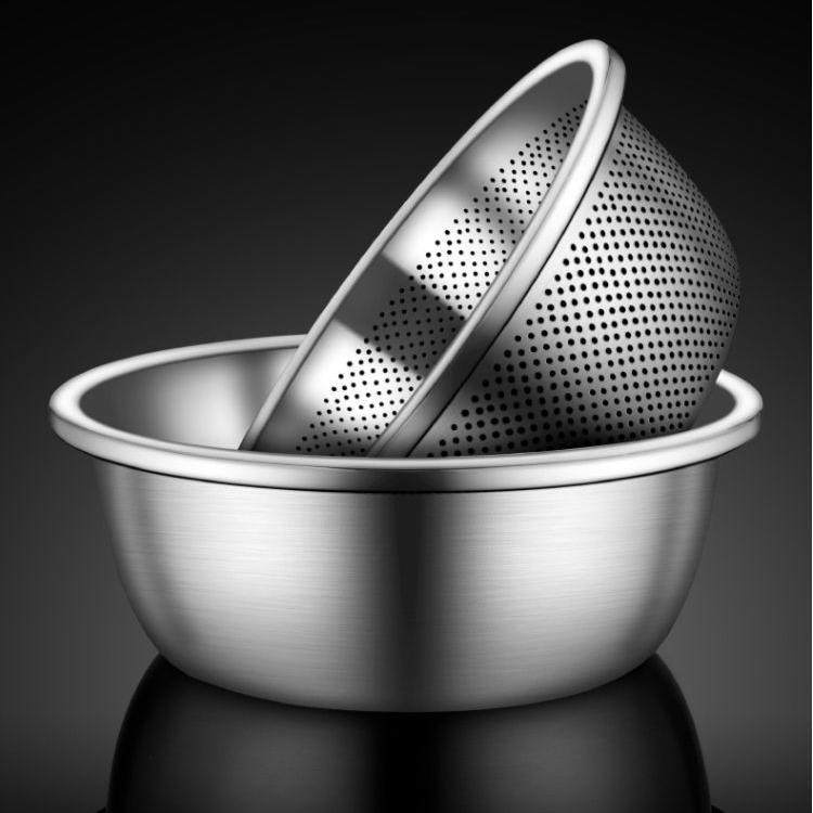 清仓加厚加深316不锈钢沥水篮洗菜盆厨房洗水果洗菜篮淘米盆米筛,淘宝优惠券,粉丝福利购,淘宝优惠卷