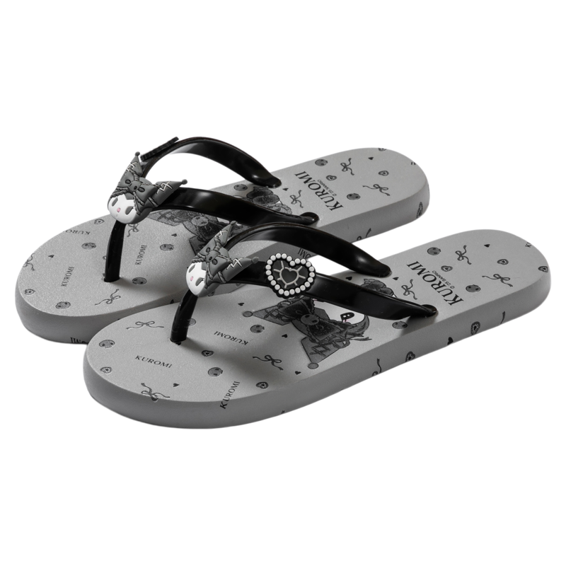 三丽鸥凯蒂猫 库洛米女生沙滩拖鞋大童女孩人字拖户外夹脚凉拖鞋,淘宝优惠券,粉丝福利购,淘宝优惠卷