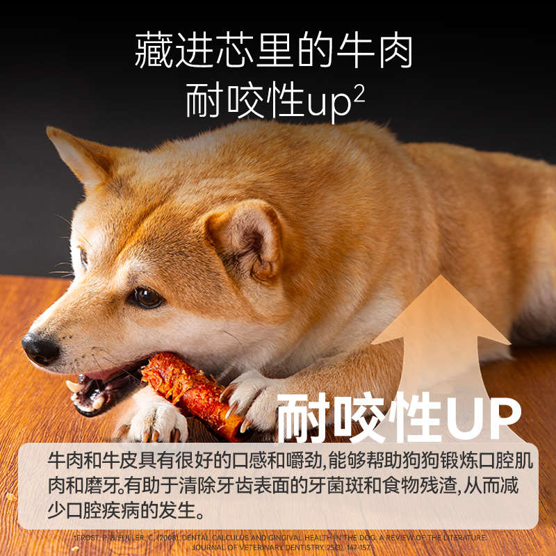 狗狗零食磨牙棒洁齿棒鸡鸭肉缠牛皮夹心卷泰迪柴犬中小型犬洁齿骨-图1