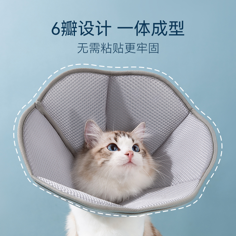 伊丽莎白圈猫绝育项圈猫咪防舔头套围脖颈圈防咬羞耻圈软伊丽沙白-图1