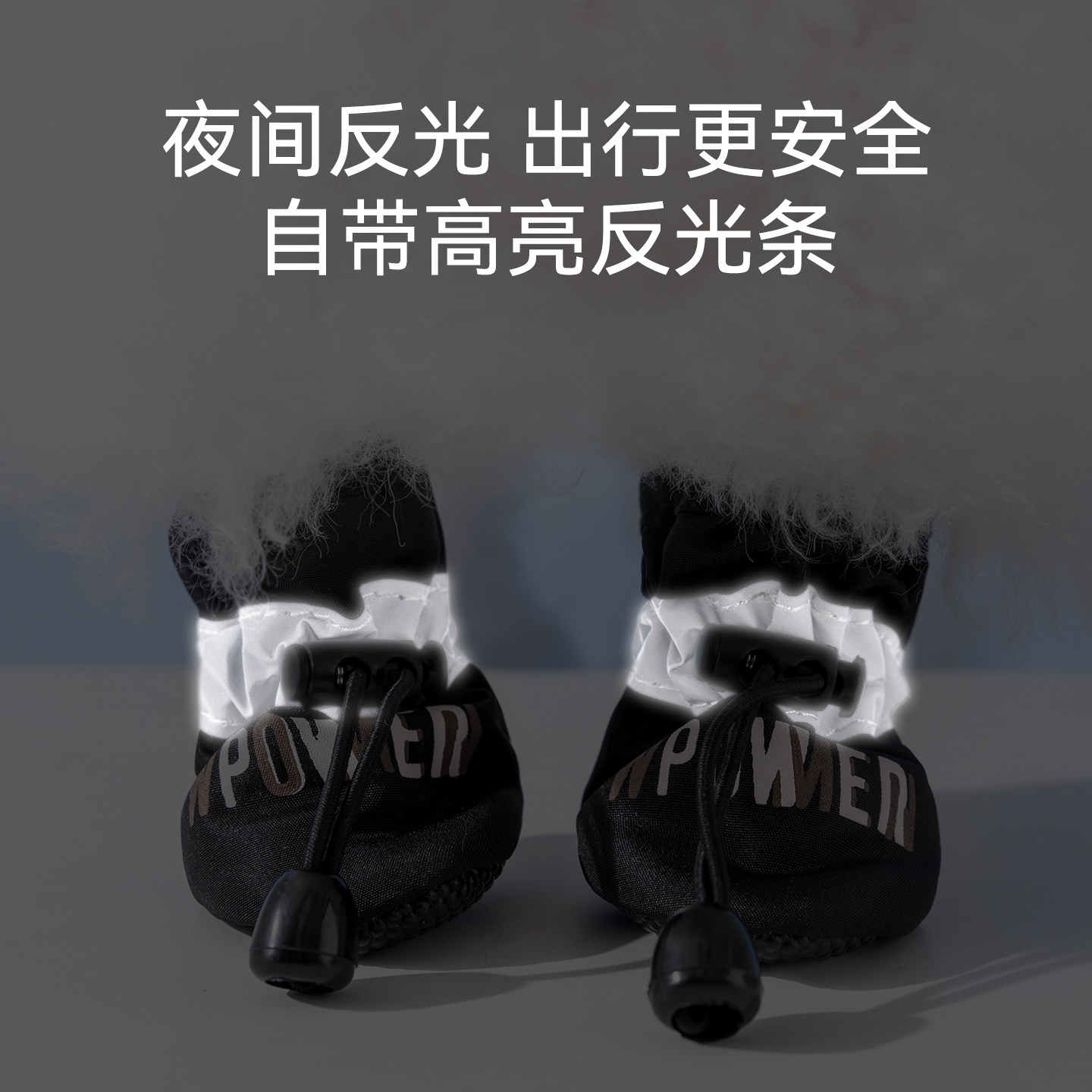 Hippie Dog Colorful Soft Soled Shoes Waterproof and Warm Upgraded Version