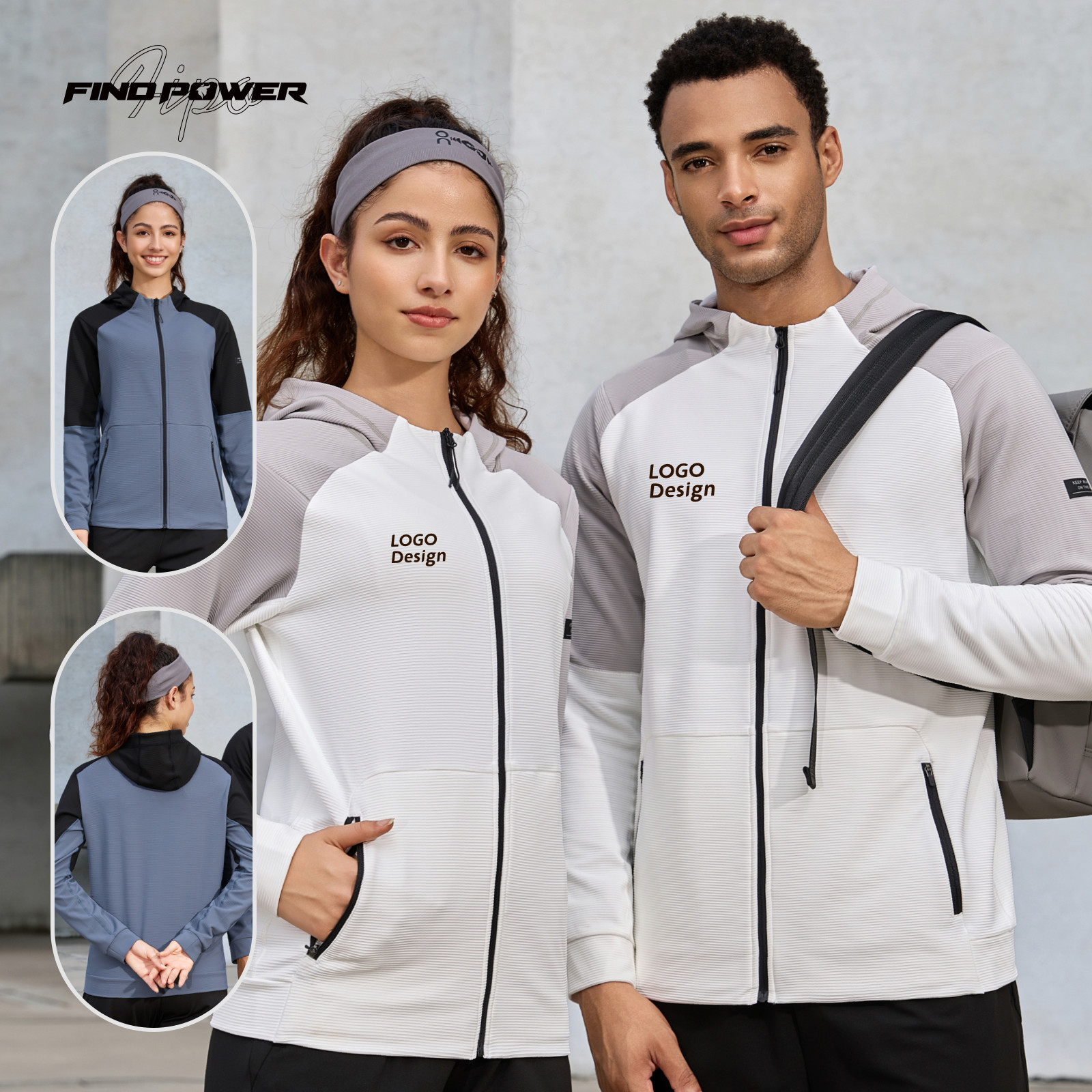 连帽外套定制印logo拉链运动卫衣速干上衣健身工装篮球教练工作服,淘宝优惠券,粉丝福利购,淘宝优惠卷