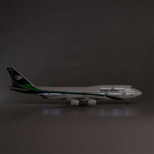 【带轮子带灯】伊拉克航空飞机模型仿真747民航客机波音B747-400 - 图2