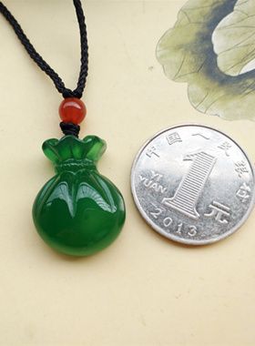 天然冰种招财纳福保平安吊坠