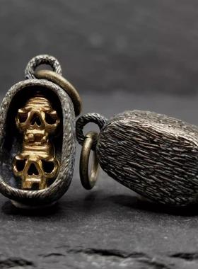 藏传尸陀林主侧挂吊坠DIY配件