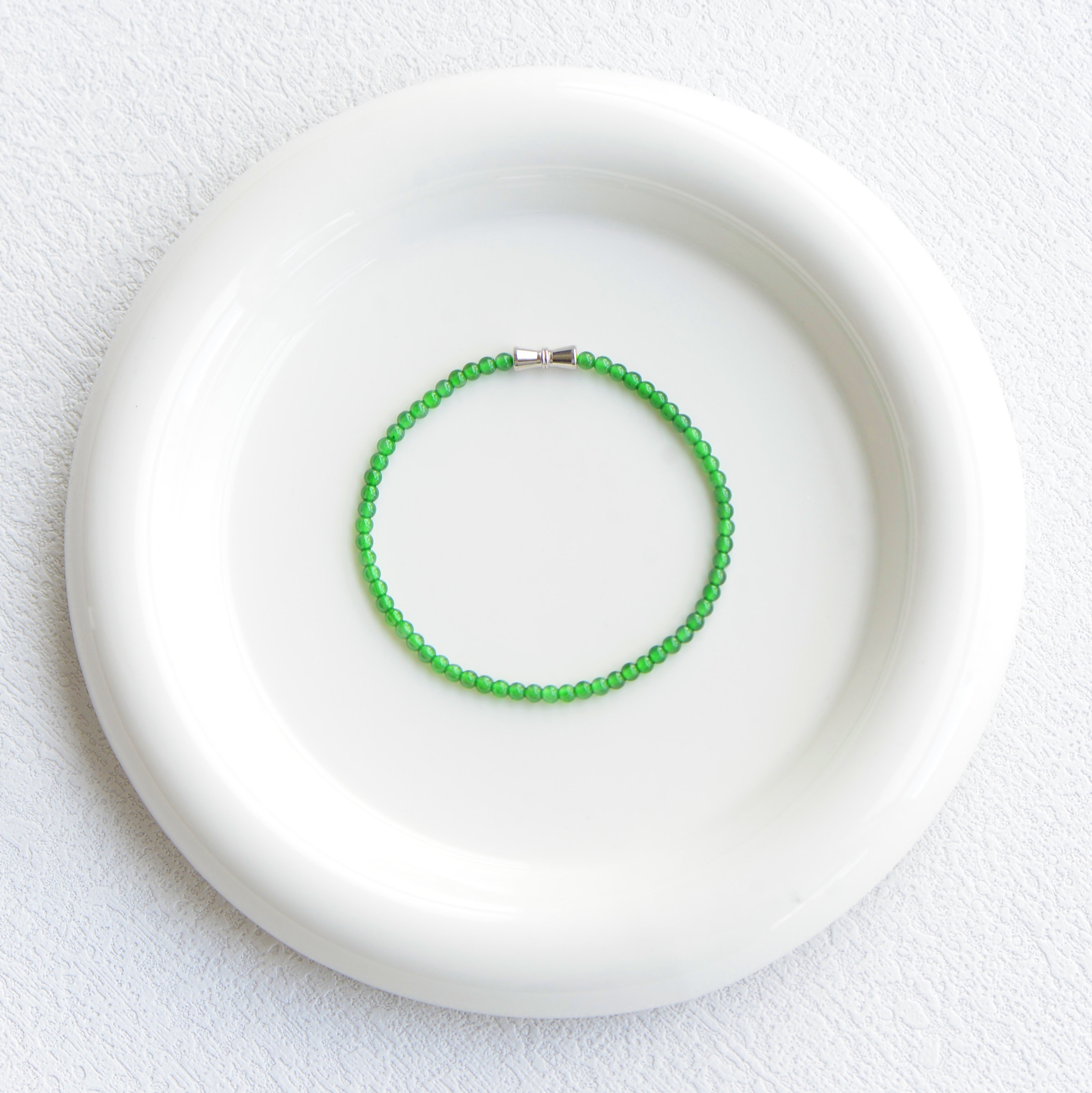 天然辣阳绿色冰种翡翠小米珠子手链串钏女款玉石新中式复古可叠戴,淘宝优惠券,粉丝福利购,淘宝优惠卷
