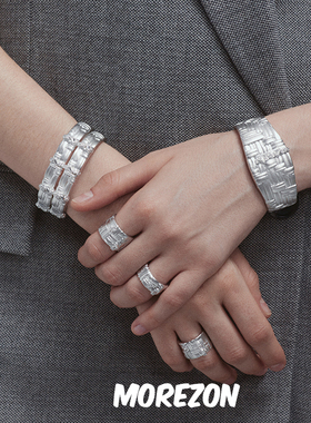 MOREZON【ATELIERSO】25SS新款潮人时尚精致克拉钩纹手镯手饰女士