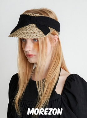MOREZON【Brown hat Le Petit Sun Visor】25SS潮人蝴蝶结遮阳帽