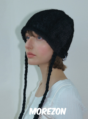 MOREZON【POESIE D'AME BRAIDED STRAP BEANIE】秋冬系绳毛线帽子