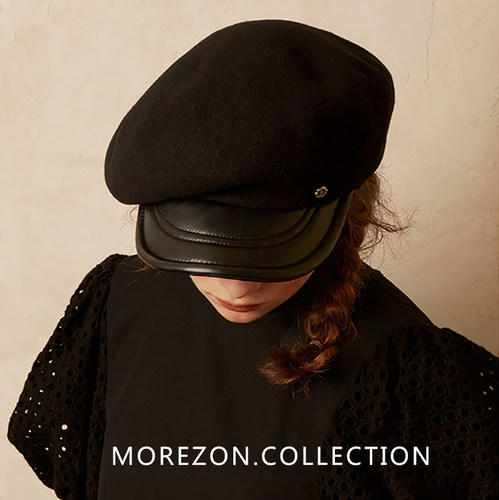 MOREZON【Brown hat Iconic duck beret】潮人百搭经典鸭舌贝雷帽 - 图0