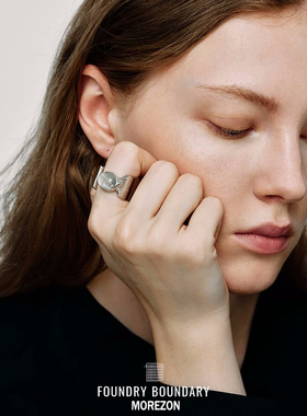 MOREZON【FOUNDRY BOUNDARY】26SS潮人精致百搭圆冰戒指开口戒指