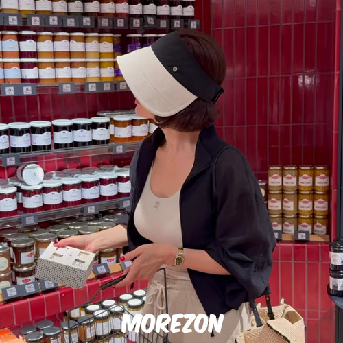 MOREZON【Brown hat Gabriel Sun Visor】25SS轻便百搭空顶遮阳帽 - 图0