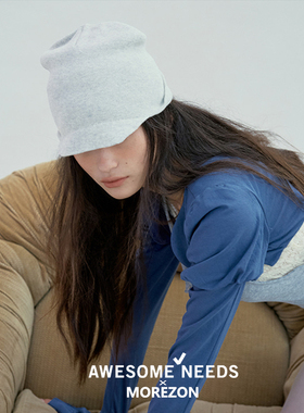 MOREZON【AWESOME NEEDS FLAP KNIT CAP】26春夏针织短檐包头帽子