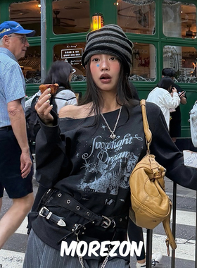 MOREZON【AWESOME NEEDS OVER FIT KNIT HAT】秋冬潮人条纹针织帽