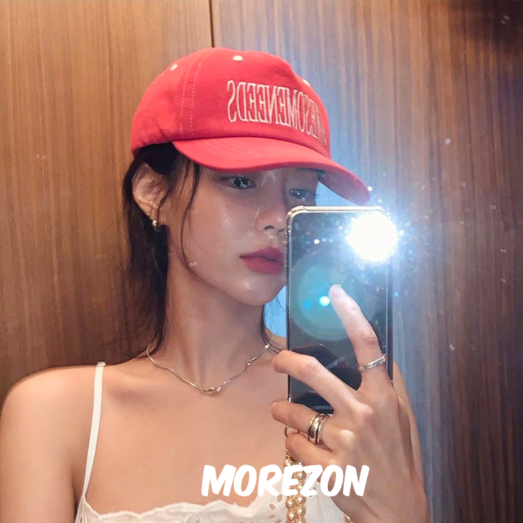 MOREZON【AWESOME ENEEDS SIGNATURE CAP】INS字母刺绣棒球帽潮女 - 图1