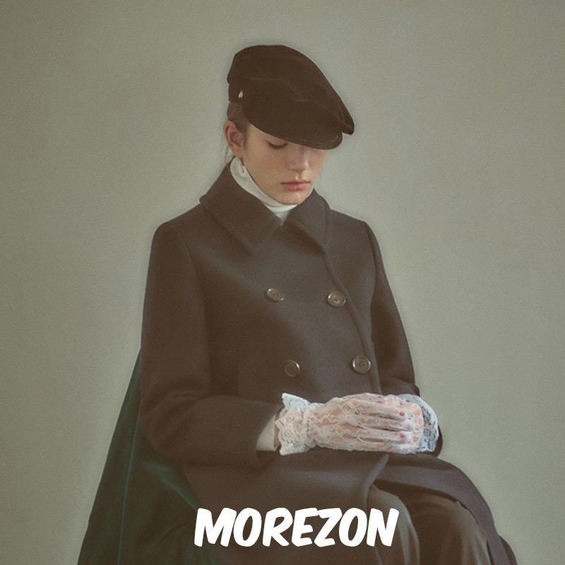 MOREZON【SHINJEO Velvet Beret Cap】潮人精致丝绒鸭舌贝雷帽子-图1