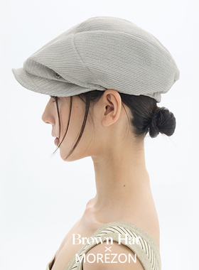 MOREZON【Brown hat Iconic Casquette】26春夏潮人精致报童帽子