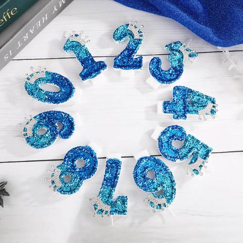 皇冠蜡烛蛋糕装饰韩国ins可爱卡通皇冠生日数字蜡烛儿童派对装扮 - 图0