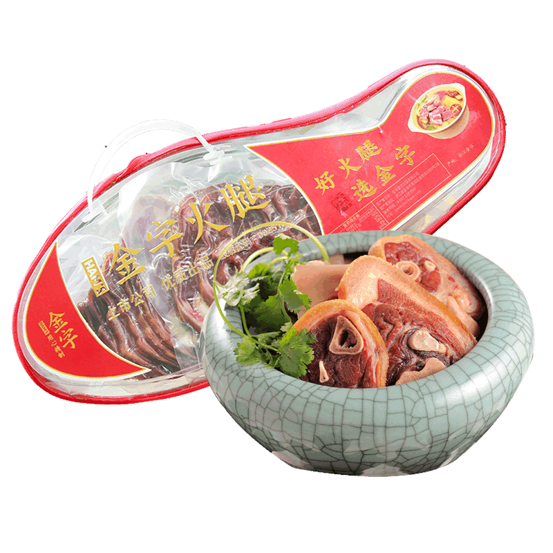 金华金字火腿旗舰店金字金华火腿蹄片1kg 火腿分割猪蹄切片带骨礼盒 土特产煲汤食材0