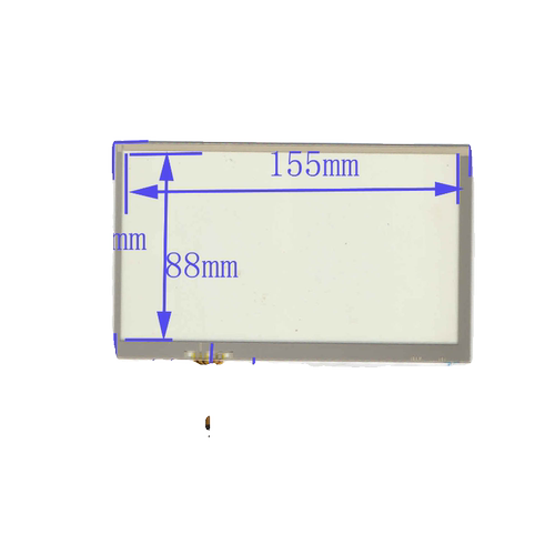 F0801 四线转八线电阻触摸手写外屏幕玻璃质量好灵敏车载用164*98 - 图0