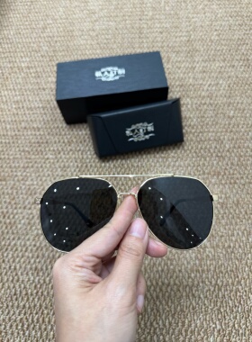 外贸出口男士偏光蛤蟆镜太阳镜飞行员墨镜百搭休闲亏米清货配镜盒