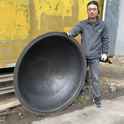 定制特大特厚5毫米钢板碳钢炒锅商用豆浆锅加深卤肉锅炒料锅 - 图1