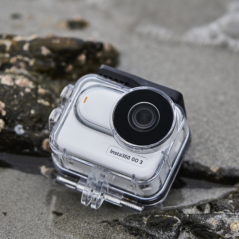 影石Insta360GO3潜水壳拇指运动相机360GO3深度60米防水壳配件 - 图0