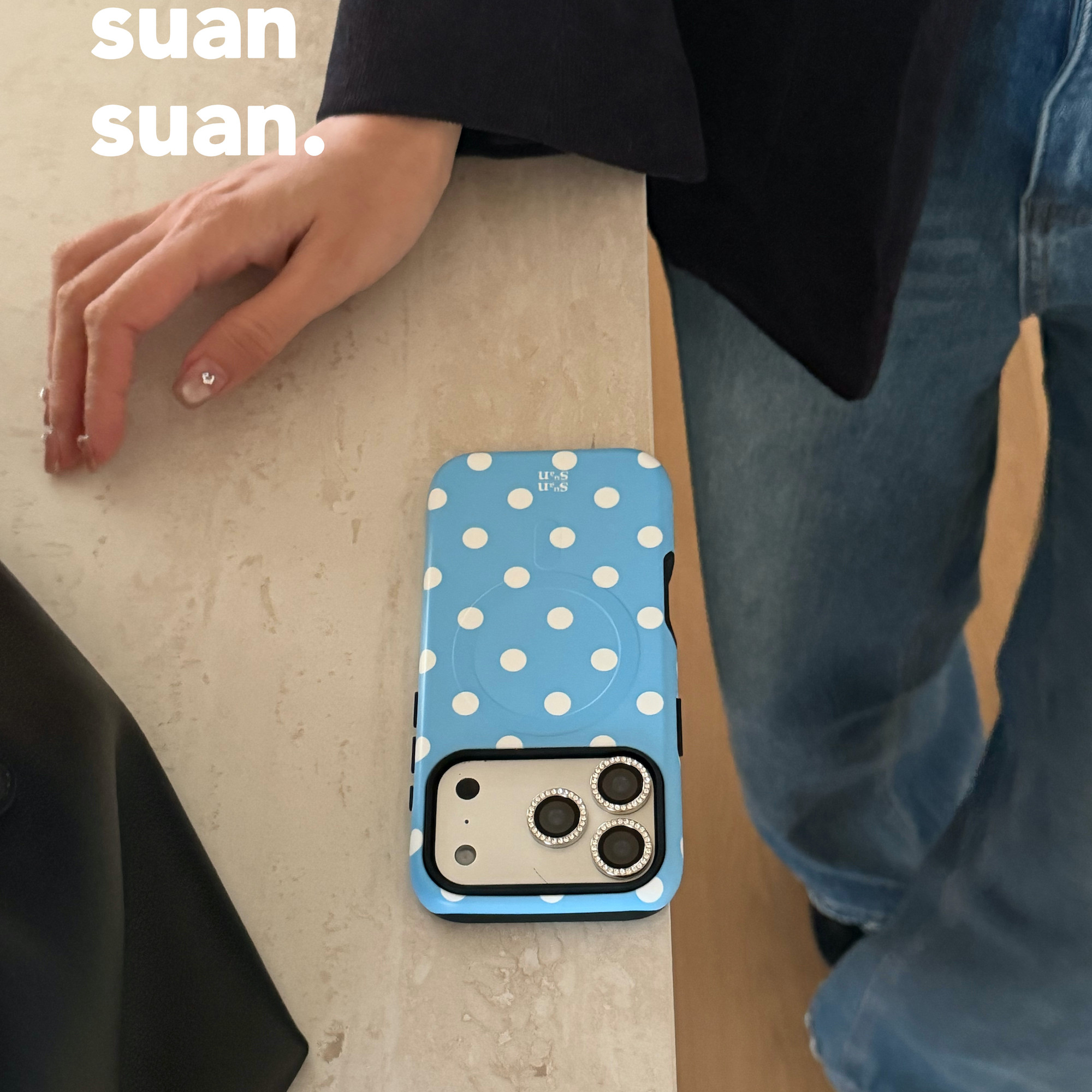 suansuan时髦彩色高级波尔卡圆波点韩国进口磁吸二合一菲林全包磨砂手机壳适用iPhone17promax苹果16防摔1514,淘宝优惠券,粉丝福利购,淘宝优惠卷