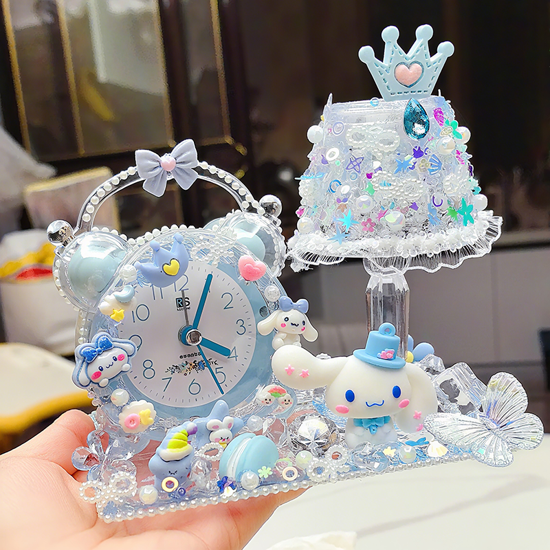 奶油胶闹钟儿童女生孩创意手工diy小制作材料包DIY小台灯女童玩具,淘宝优惠券,粉丝福利购,淘宝优惠卷