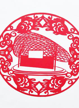 校园学校教学楼体育馆亭子桥建筑