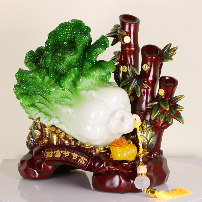 财富节节高白菜工艺品摆件办公室店铺前台摆件家居装饰送开业礼品