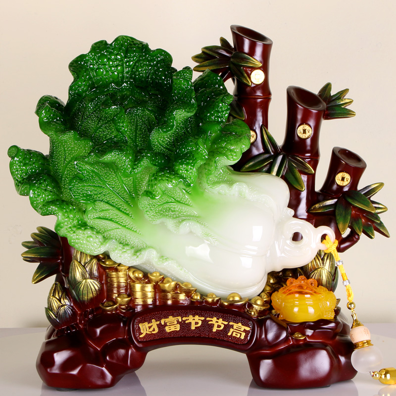 财富节节高白菜工艺品摆件办公室店铺前台摆件家居装饰送开业礼品