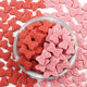Pink cherry blossom cookie cake decoration butterfly