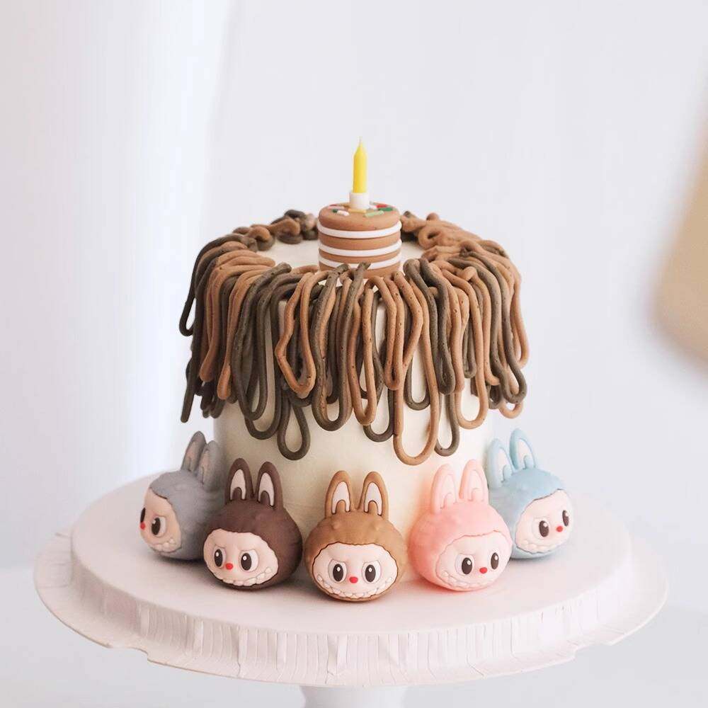 网红布布bubu蛋糕装饰摆件可爱彩色小兔子儿童生日派对装扮插件,淘宝优惠券,粉丝福利购,淘宝优惠卷