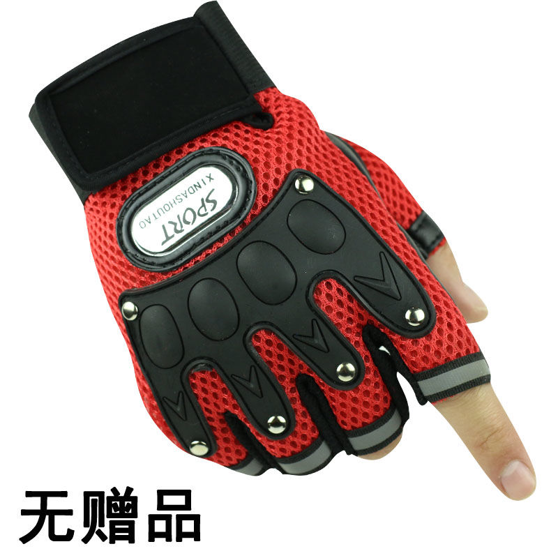 手套男春夏半指运动健身半截手套户外骑行防滑耐磨战术手套 - 图1
