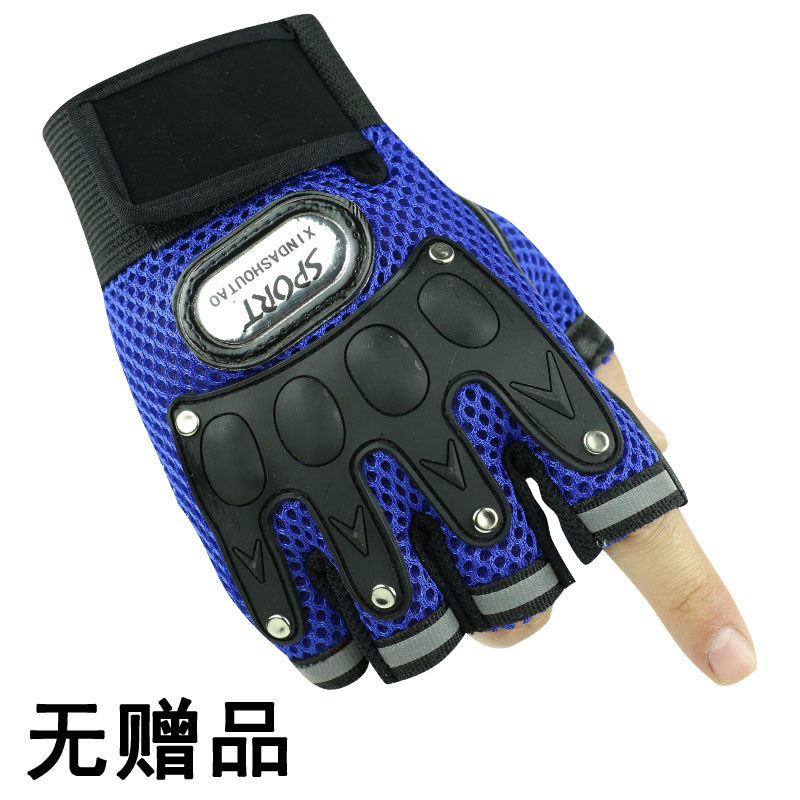 手套男春夏半指运动健身半截手套户外骑行防滑耐磨战术手套 - 图0