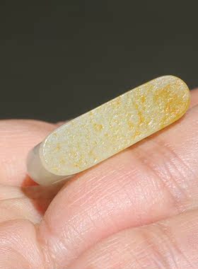 戒指玉石指环和田玉籽料羊脂玉