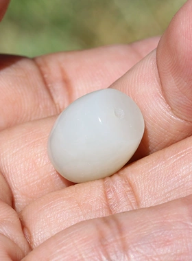 新疆和田玉籽料高脂粉白玉手链