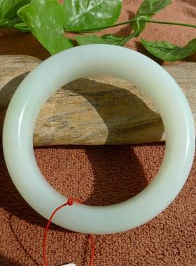 天然玉石于田老料羊脂白玉手镯