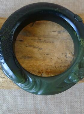 新疆和田玉籽料青年年有余手镯