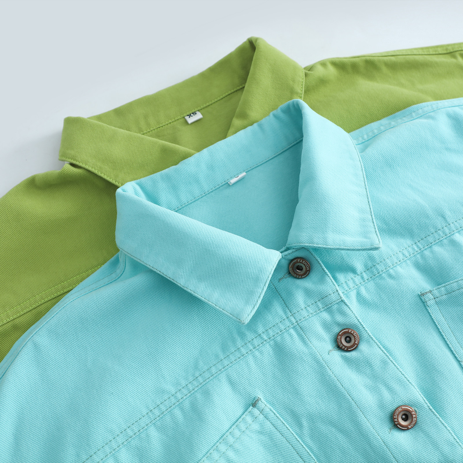 牛油果绿色牛仔外套女春秋2026新款牛仔衣短款小款上衣褂子小个子,淘宝优惠券,粉丝福利购,淘宝优惠卷