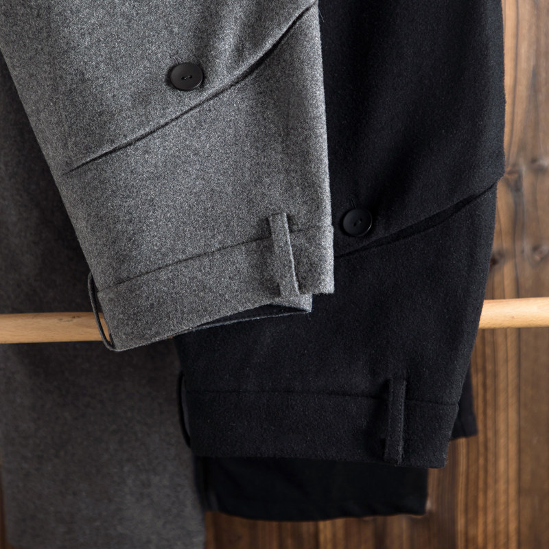 清仓秋冬灰色羊毛呢子烟管女裤2025新款加厚高腰哈伦裤休闲九分裤,淘宝优惠券,粉丝福利购,淘宝优惠卷