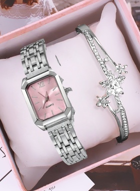 送妈妈生日礼物久戴不掉色金色手环轻奢精致镶钻手镯链小香风新款