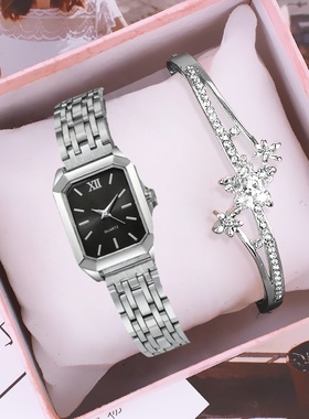 春节情人节送妈妈生日礼物高颜值时尚女士金色镶钻手镯新款小众