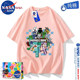 Short-sleeved T-shirt NASA cartoon coolie game pure cotton