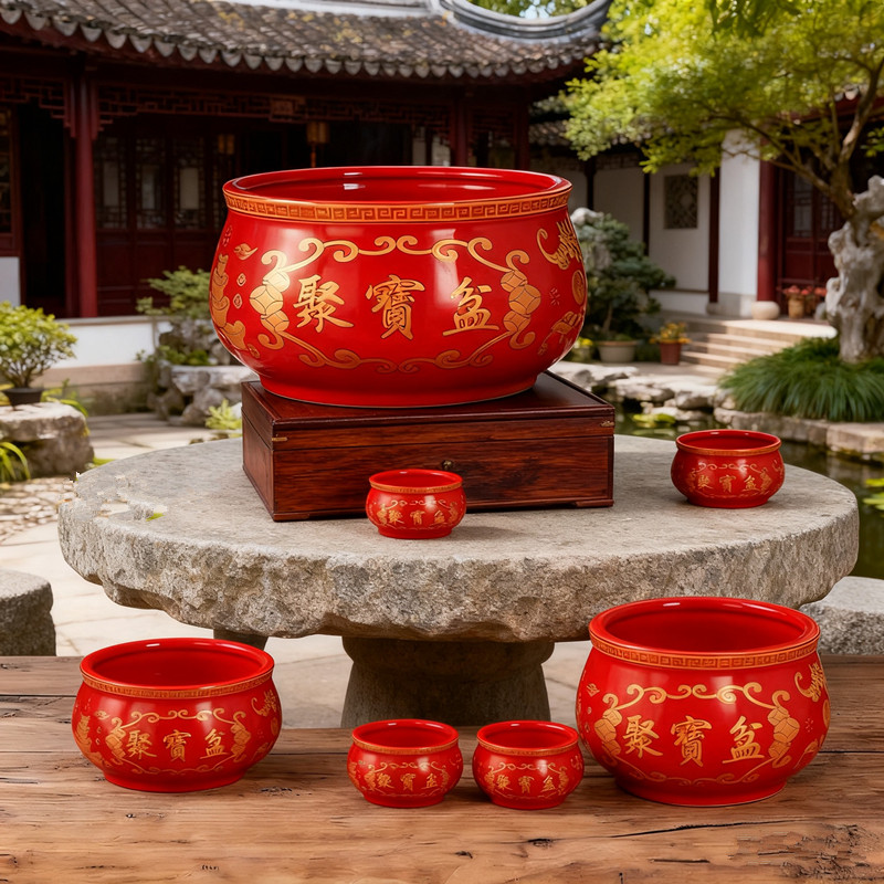 聚宝盆陶瓷家用客厅招财聚财玄关乔迁开张财神香炉工艺品开业摆件,淘宝优惠券,粉丝福利购,淘宝优惠卷