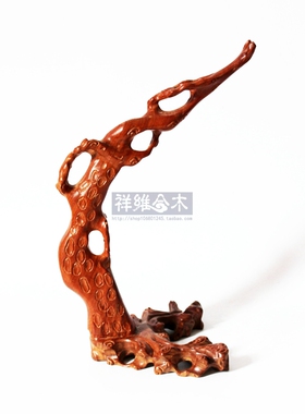 红木工艺品木制挂玉架首饰展示架