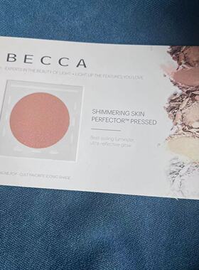 美国Becca 水润光感24小时粉底液 高光 修容 试色卡小样