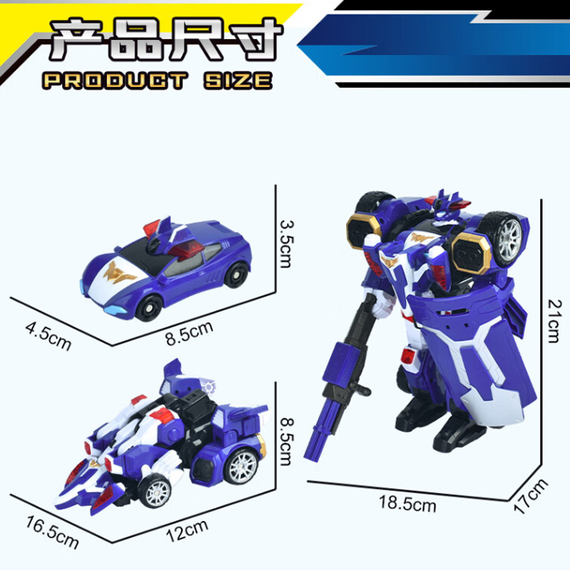 TOBOT托宝战士之银河侦探2玩具爆暴风特工变形合体汽车机器人警车 - 图1