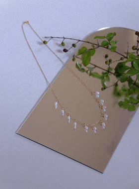 手作风订做法式复古项链天然珍珠